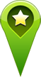 Green-favourite-green-star-pin