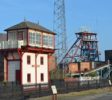 Coalville signal box and colliery headgear by Ashley Dace (CC BY-SA 2.0)