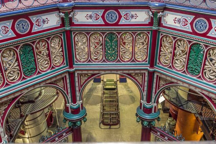 Interior of Crossness Pumping Station Engine Room (2013) Copyright Christine Matthews and licensed for reuse under the Creative Commons Licence (CC-BY-SA 2.0)