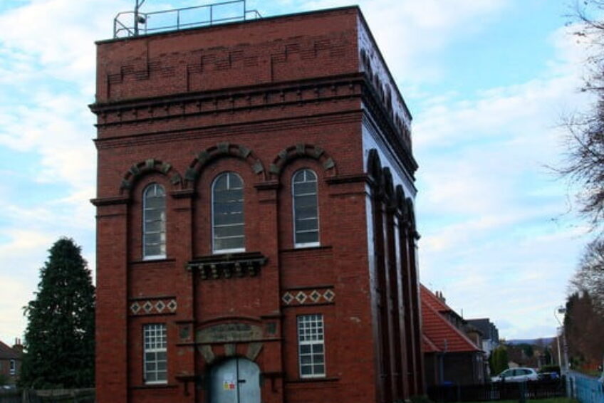 Ladybank Water Tower © Copyright edward mcmaihin and licensed for reuse under CC by SA